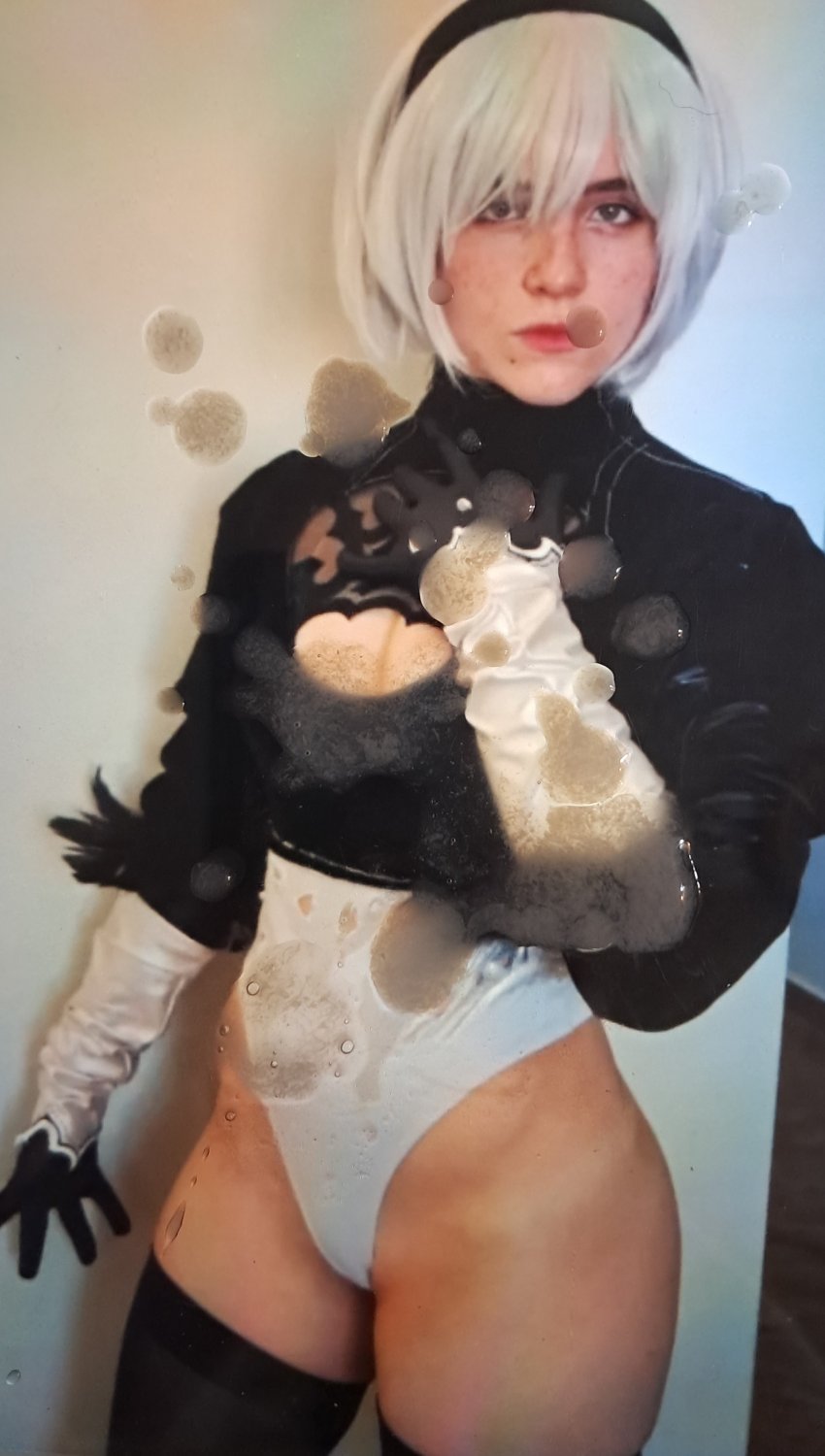 Cristinysam aka sasa cum tribute - 2b cosplayer with verbal dirty talk #SvS1voLB